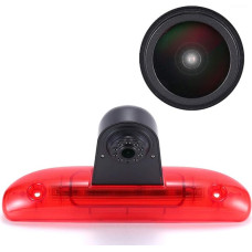 HD 1280 x 720 Pixel Night Vision Rear View Camera in 3rd Brake Light Brake Light Reversing System for Fiat Ducato 244 Bus Box/Peugeot Boxer/Citroen Jumper 2002-2006 Relay 2002-2006