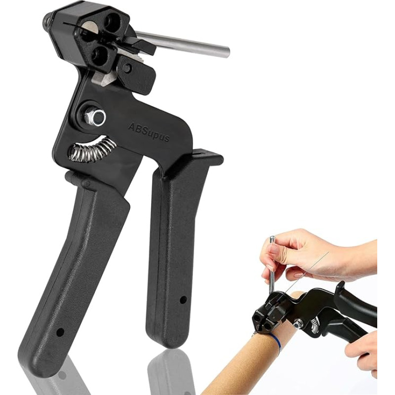 Stainless Steel Cable Tie Gun, Metal Cable Tie Tool