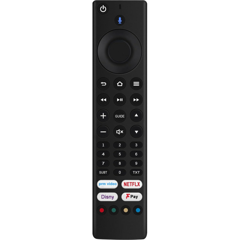 VINABTY F4320AFR RM-C3255 F4020AFR Pakaitinis balso nuotolinio valdymo pultas, suderinamas su Ferguson Fire TV F3220FR F4020AFR F4320AFR F3220AFR F3220AFR LT-32CF600 LT-40CF700 LT-43CF700 107-00 01397 -001