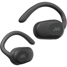 JVC Nearphones HA-NP40T-B, tikros belaidės ausinės, atviros ausies dizainas, reguliuojamas ausies kabliukas, 16 mm garsiakalbis, 26 valandų veikimo trukmė, IPX4, BT 5.4, programėlė - (juoda)