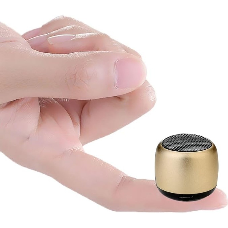 Eageroo Bluetooth Mini Speaker, Portable Speaker, Stereo Sound with Deep Bass Technology, Black (Super Mini Speaker Gold)