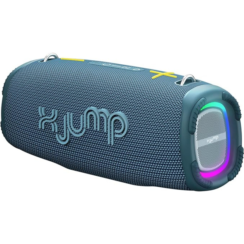 X JUMP XJ 200 Portable Speaker Amplified 90W High Power Bluetooth TWS Function USB AUX-IN Built-in Microphone Waterproof Speaker IPX5 Blue