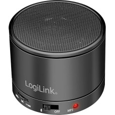 LogiLink Bluetooth 5.3 Speaker with Built-In Microphone, FM Radio and MicroSD Card Reader, Black