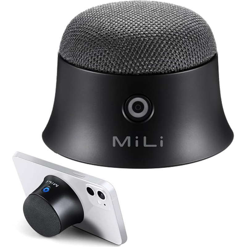 MiLi Small Magnetic Bluetooth Speaker Boxes, Compatible with iPhone 15/14/13/12 MagSafe, Mini Wireless Bloototh Speech Soundbox, Music Box, Bluetooth Box