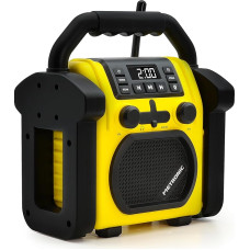 Metronic 477217 Construction Site Radio Bluetooth Portable FM Shockproof/Music Power Total 30W Radio USB Port