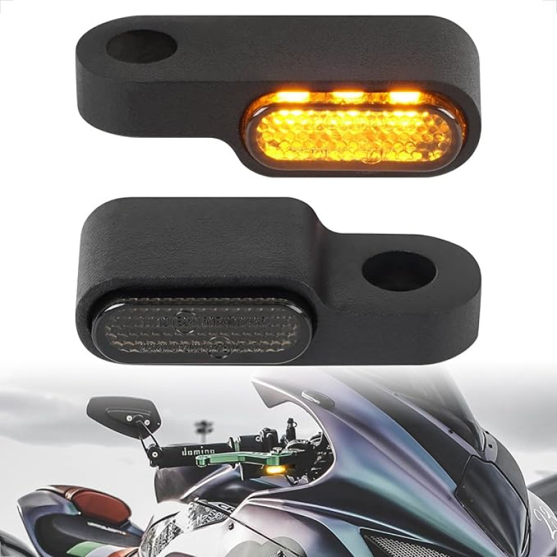 evermotor 3 LED universalūs 12 V pakuotėje 2 E24 mini motociklų LED indikatoriai Aliuminio lydinys iš investicinio liejimo IP67 atsparus vandeniui E išbandyta