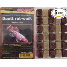 SAHAWA® Frost Food 5 x 100 g Blister Duet (raudonųjų ir baltųjų uodų lervos) Žuvų maistas