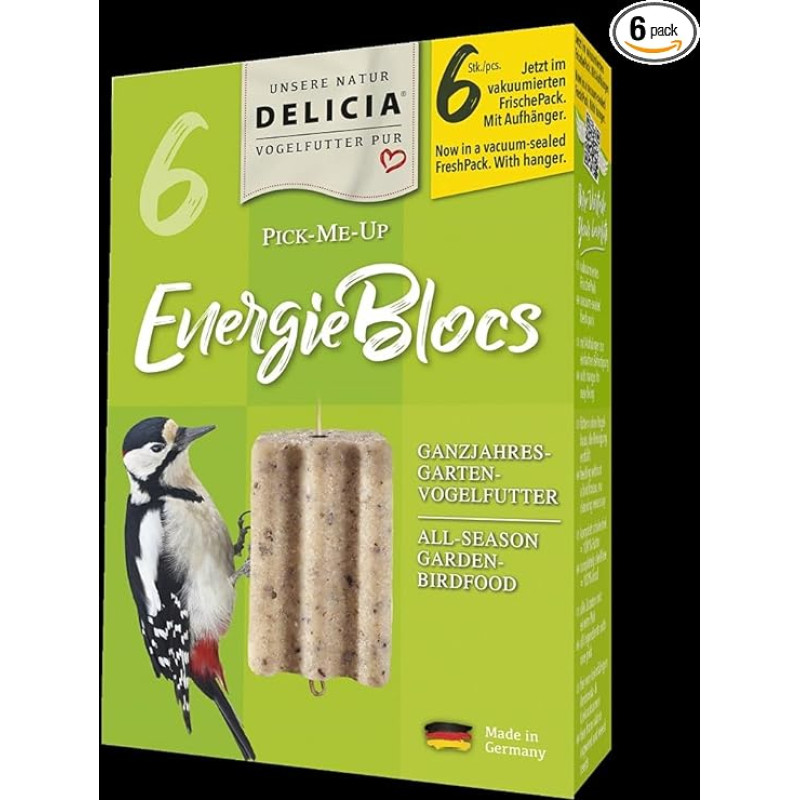 Delicia Pick-Me-Up EnergieBloc 6 dėžutės po 12 paukščių lesalų