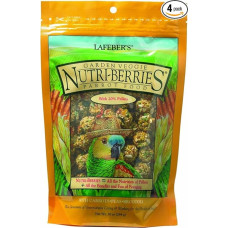 (4 pakuotės) Lafeber Garden Veggie Nutri-Berries Papūgų ėdalas 10 oz Pašarui 