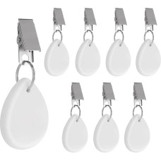 HKzzy Stalo audinių svoriai Marmurinė staltiesė Pakabukas Svarstyklės pakabos su spaustukais Stalo dekoracijos lauko vestuvėms Piknikas 8 pakuotė Balta