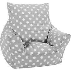 Knorrtoys 68204 - Kinder Sitzsack Dots beige, Grau