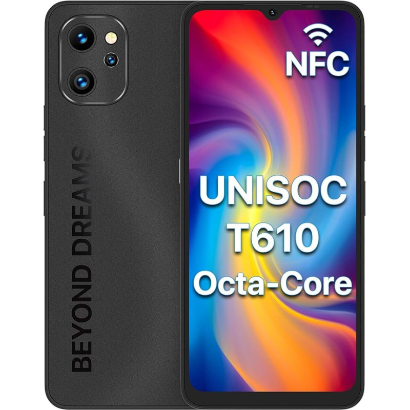 UMIDIGI išmanusis telefonas be sutarties Pigūs NFC, 128GB mobilieji telefonai, 48MP + 16MP kamera, 6,7 colių HD+ ekranas, 4GB RAM, 5150mAh aštuonių branduolių, 4G Dual SIM / pirštų atspaudai / GPS, 