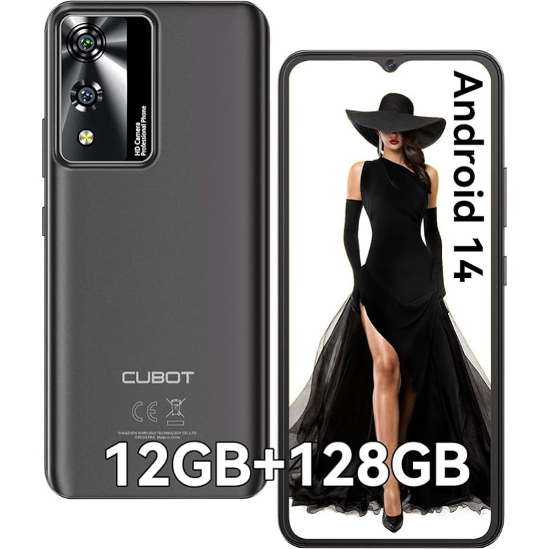 CUBOT A10 mobilusis telefonas be sutarties, 12 GB + 128 GB / 1 TB išplečiamas, 