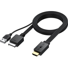 AUTOUTLET PS1 PS2 HDMI adapteris, palaiko 4:3/16:9 konvertavimą, 1080P PS1 PS2 HDMI adapterio keitiklis su HDMI ir PS1 PS2 sąsaja, 