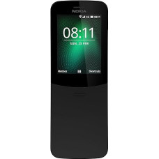 Nokia 8110 Mobiltelefon (2,45 Zoll QVGA ekranas, 4G, 2MP kamera su LED blykste, MP3 grotuvas, FM radijas, Weckfunktion, purškiamas vanduo (IP52), Bluetooth 4.1) schwarz