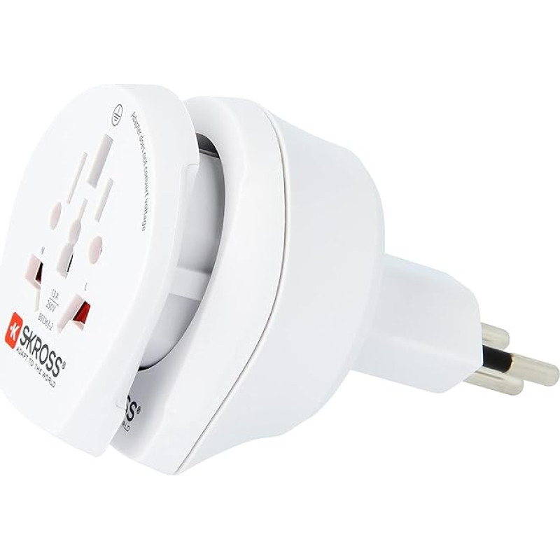 Skross 101405 Combo Plug Adapter, White, One Size