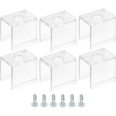 sourcing map Befestigungsclips für Seillicht, 50 Stück, Wandkanal-Montagehalter, Zubehör für 11,5 mm bis 12,4 mm LED-Neonstreifen, durchscheinend