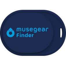 Musegear Schlüsselfinder Mini mit Bluetooth App I Keyfinder laut für Handy in dunkelblau I Für iOS & Android I Schlüssel Finden