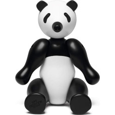 Kay Bojesen Panda mažos figūrėlės, 15 cm, medinės figūrėlės, kalėdinės dekoracijos, juodos spalvos