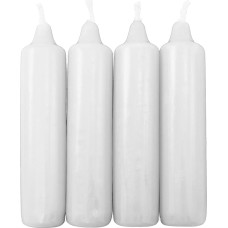 OLShop AG 5 advento žvakių pakuotė balta, maždaug 23 x 105 mm (5 x 4 vnt.) Kalėdų eglutės žvakės, piramidės formos žvakės, eglutės žvakės, žvakės