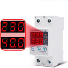 Jadeshay Undervoltage Protection Device, Intelligent Single-Phase Adjustable Surge Protection Device 230 VAC (40 A)