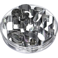 Pati-Versand Silikoniniai 11046 Skaičių pjaustytuvai metaliniai sidabriniai 10 x 2 x 10 cm