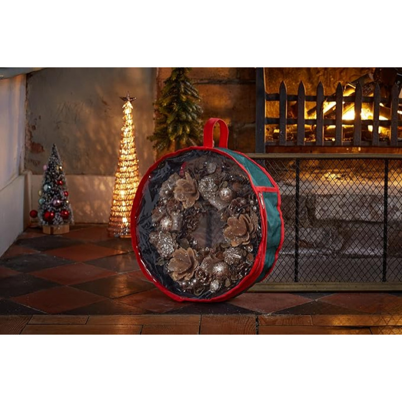 Smart Garden Weihnachtskranz Aufbewahrungstasche - 36cm - Aufbewahrungstasche für Kränze, Ostern, Halloween, Herbst, Weihnachten - Tasche zum Schutz des Kranzes
