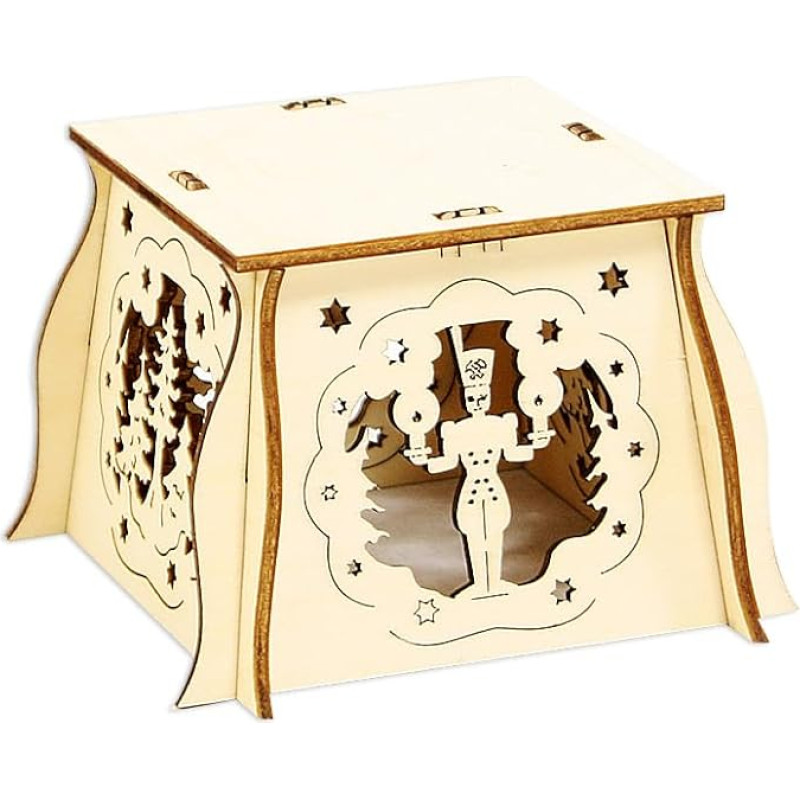 Wooden Candle Arch Stand Can Be Put Together, 7 x 10 x 10 cm