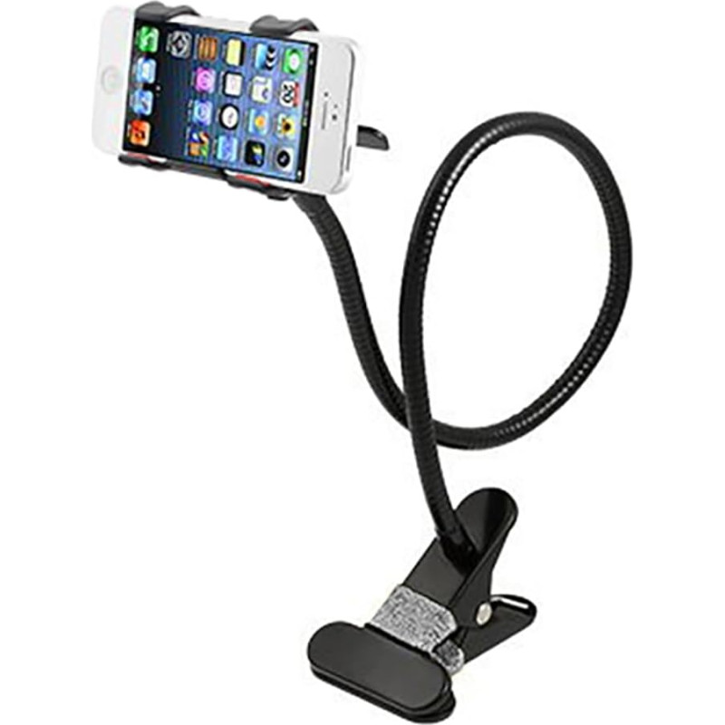 AFUNTA Universal-360-Grad-Rotation Flexible lange Arm-Handy-Halterung, Schwanenhals Klemmhalter Halterung Ständer für iPhone4 / 5 / 5S, Samsung Galaxy S3 S4 S5 Hinweis 2 / Hinweis3, Android und All Mobiles und Kameras Weit Weniger als 95mm, Faule neben Be