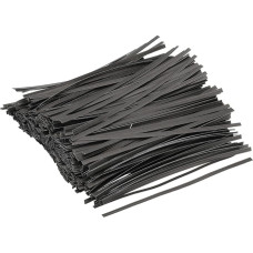 PATIKIL pakuotė iš 1500 kabelių kaklaraiščių 5,9 colio popieriaus uždarymas, skirtas šalies maišelio menui Juoda