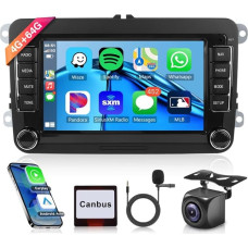 4G + 64G belaidis Carplay Android 13 automobilinis radijas VW Golf 5 6 Passat Polo Tiguan Touran Caddy Skoda Seat 7 colių automobilinis radijas Android automobilinė GPS navigacija WiFi Mirror Link Bluetooth FM/RDS/EQ/SWC Reversing