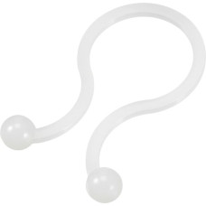 sourcing map Uxcell 50 Pieces Nylon U-Shape Twist Lock Cable Ties 10.5mm Diameter White