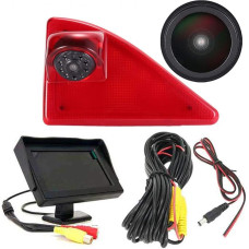 HD automobilio naktinio matymo priekabos atbulinės eigos sistema Stabdžių žibintų atbulinės eigos kamera Van Stogo kamera Parkavimo kamera Parkavimo kamera Parkavimo pagalba su reguliuojamu kampu Suderinama su 