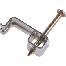 Schneider Electric Thorsman Fire Retardant Cable Clips Size 2 (4-6mm) Equivalent to Issue 18 Fireproof Steel, Dual & Grounding, Pack of 100, ISM99960