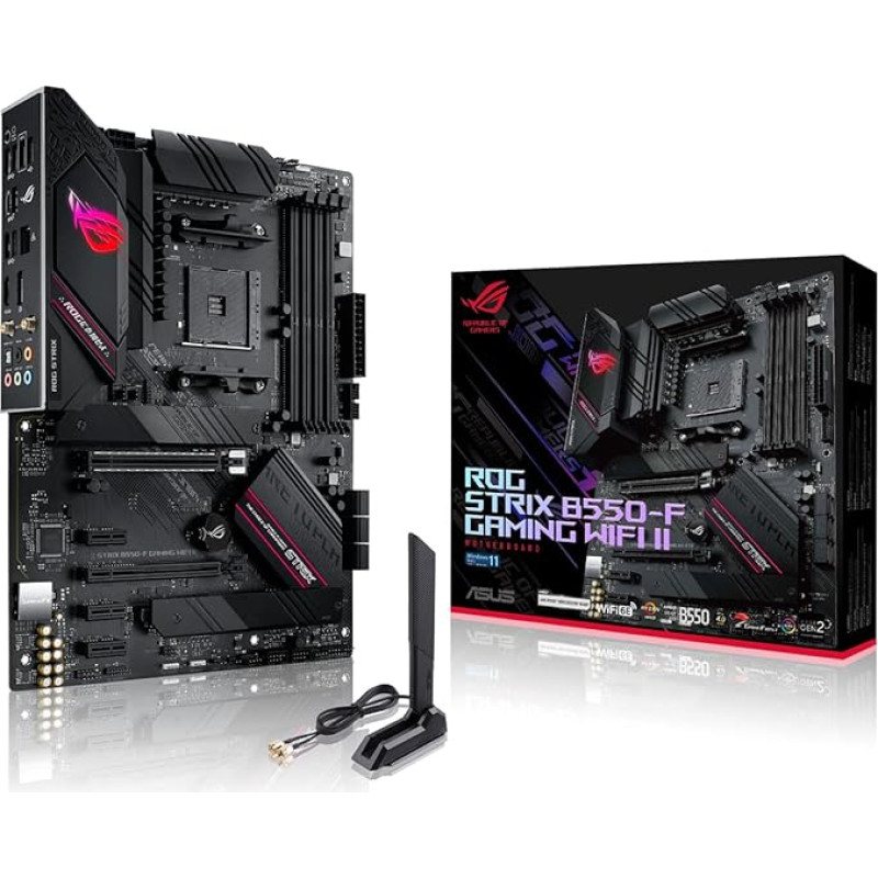 ASUS ROG Strix B550-F Gaming WI-FI II pagrindinė plokštė Socket AMD AM4 (AMD B550, ATX, PCIe 4.0, 