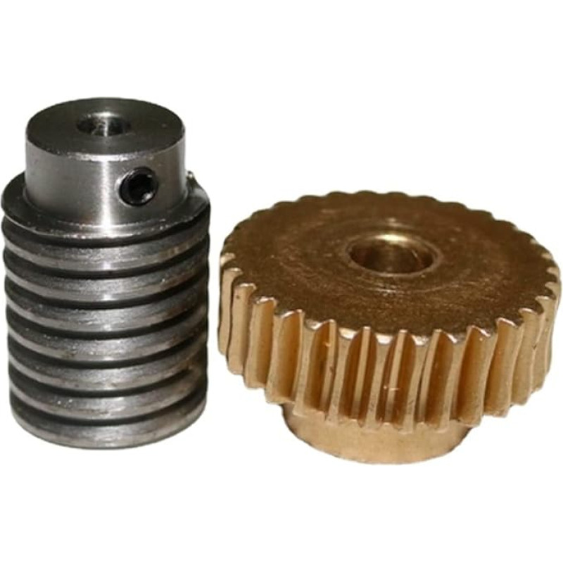 Krumplinė spiralė 1 rinkinys 2 moduliai 20 dantų mažinimo varinė sliekinė pavara 10 mm 12 mm Sraigtinis strypas skylė Reduction Gear Gear Worm (Spalva: pavara skylė 12 mm, dydis: Ro