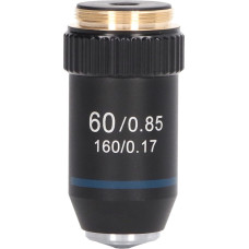 Mikroskopo objektyvo objektyvas Achromatinis mikroskopas 60X Pavasario apsaugos įtaisas biologijai