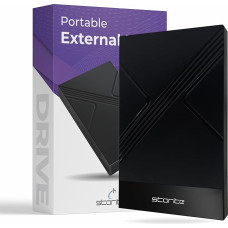 Storite 500 GB Type-C Portable External Hard Drive 2.5 Inch HDD Backup Storage with USB 3.1/USB C Fast Data Transfer Compatible with Phone, PC, Mac, Xbox One, Windows, Gaming (Black)