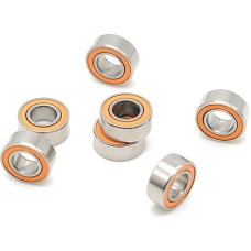 1 Stück SMR105 2RS 5 x 10 x 4 mm LD Edelstahl-Hybrid-Keramik-Kugellager orange versiegelt