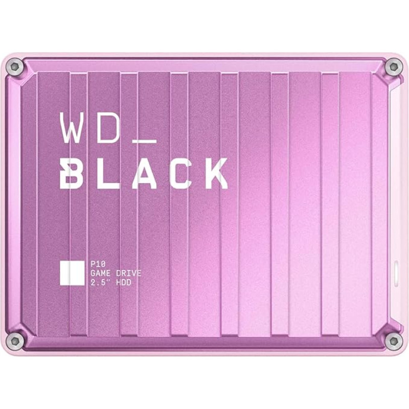 WD_Black P10 Game Drive 6TB External Hard Drive (Mobile and Robust High Performance Hard Drive, for Console and PC, up to 150 Games Specihern) with 1 Month Membership to Discord Nitro Pink