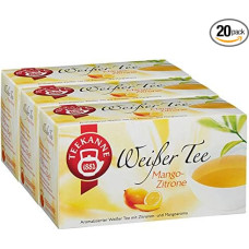 Teekanne Wei?er Tea Mango Lemon 20 Bags Pack of 3 x 25 g Pack