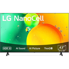 LG 43NANO756QC TV 109 cm (43 Inch) NanoCell TV (Active HDR, 60 Hz, Smart TV) [Model Year 2022]