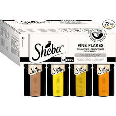 Sheba delikatesas želė, drėgnas kačių ėdalas su rinktine paukštiena, 72 x 85 g