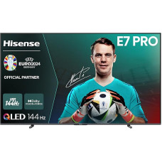 Hisense 100E77NQ Pro 254 cm (100 Inch) TV, 4K UHD, QLED, Smart TV, Total HDR, Dolby Vision IQ Atmos, 144Hz (VRR), HDMI 2.1, Game Mode PRO, Triple Tuner, Alexa Built-In, Dark Grey, [2024]