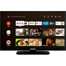 TELEFUNKEN XH24AN550MV 24 Inch TV/Android Smart TV (HD Ready, HDR, Triple Tuner, 12 Volt, Bluetooth) [2023], Black