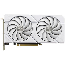 ASUS Dual GeForce RTX 4060 EVO White OC Edition 8GB GDDR6 žaidimų vaizdo plokštė balta (Nvidia GeForce RTX4060 DLSS3, 246 AI Tops, PCIe 4.0, 1x HDMI 2.1a, 3x DisplayPort 1.4a,