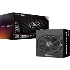 EVGA Supernova 1300 P+, 80+ Platinum 1300W, visiškai modulinis, su nemokamu įjungimo testeriu, maitinimo šaltinis 220-PP-1300-X2 (ES), juodas