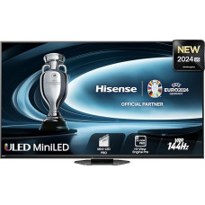 Hisense 65U8NQ 164 cm (65 Inch) TV, 4K Mini LED ULED HDR Smart TV, Quantum Dot, 120Hz/ 144Hz VRR, HDMI 2.1, Game Mode Pro, 2.1.2 Channel Sound, Dolby Vision IQ & Atmos, Anthracite, [2024]