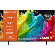 GRUNDIG 50 VOE 84 Q TV 50 Inch (126 cm) QLED TV, VPI 1800, Google TV, 4K UHD, Dolby Vision, HDR10+, Motion Picture Improvement, Chromecast Built-in, Bluetooth, Smart TV, Black