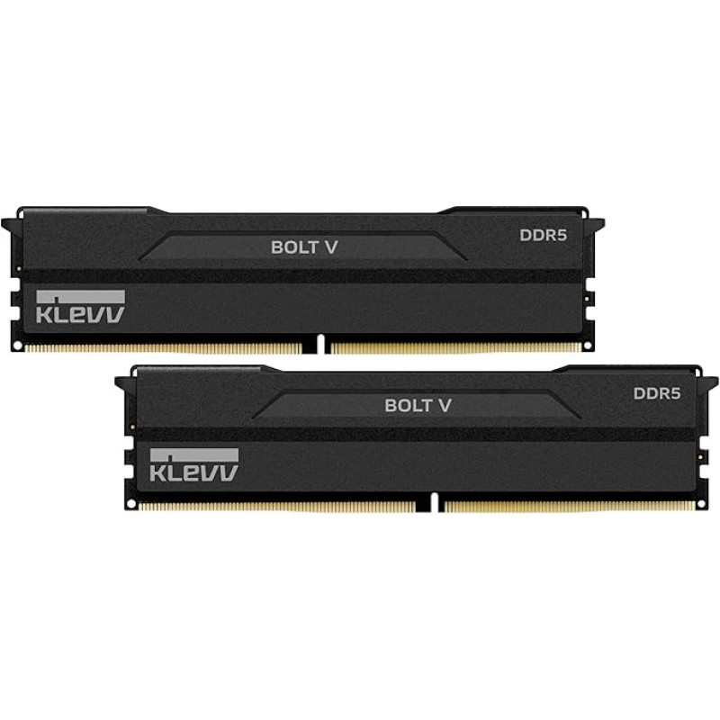 KLEVV Bolt V 32GB (2x16GB) DDR5 žaidimų operatyviosios atminties 6000MT/s CL30 atminties modulių rinkinys